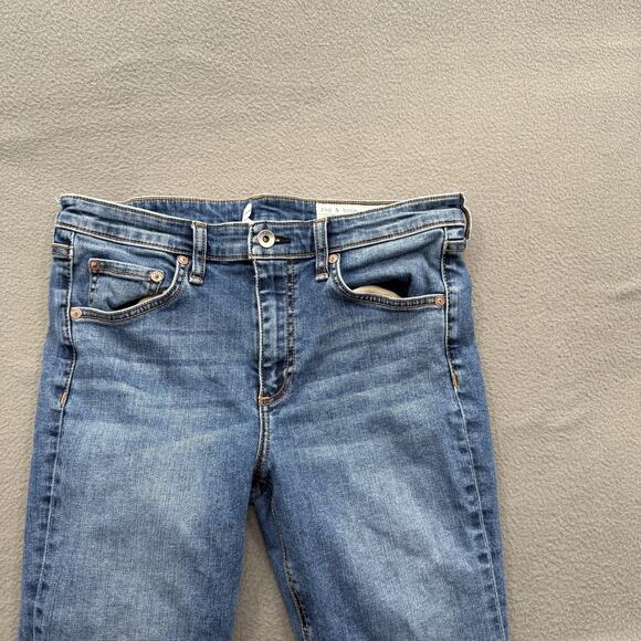 Rag & Bone Jeans Womens 30 Blue Cate Mid-Rise Ankle Skinny Denim Stretch Zip Fly - Picture 10 of 11